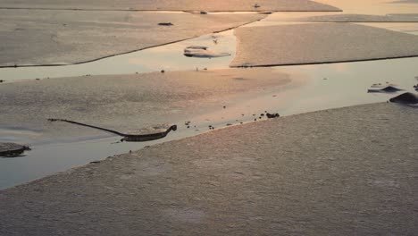 Close-up-of-cracked-ice-on-the-ocean