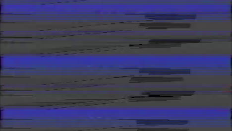 TV-static-and-noise-glitch-on-VCR-television-screen