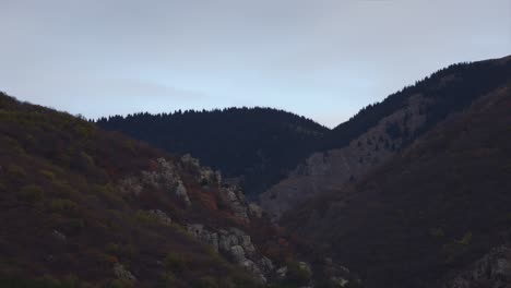 Beautiful-time-lapse-of-hills-in-the-Balkan-Mountains,-in-Bulgaria