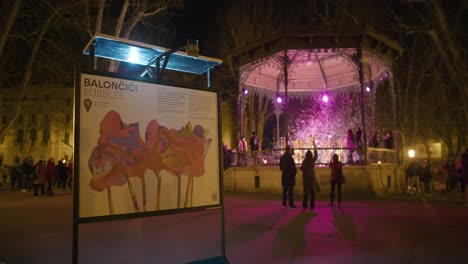 Bubbles-light-exhibit-at-Zagreb's-night-festival