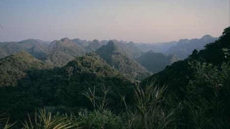 Green-Limestone-mountains-at-Cat-Ba-Island-of-Vietnam-during-afternoon