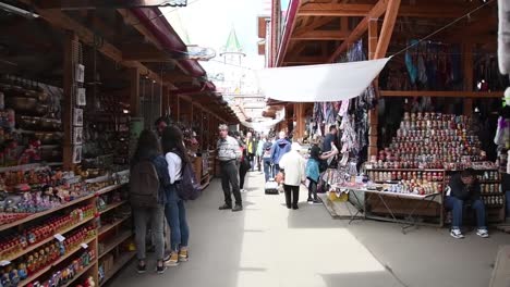 Day-shot-inside-an-old-popular-market-in-Moscow-izmailovsky-market