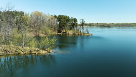 Serene-Scene-Of-Glen-Springs-Lake-In-Tipton-County,-Tennessee,-United-States