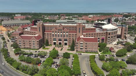 Sede-Del-Estadio-Seminoles-En-Tallahassee,-Florida.