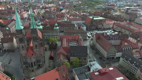 April-2024---4k-Aerial-of-Nuremberg,-Bavaria,-Germany