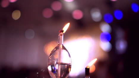 decorative-restaurant-
closeup-on-decor-candle-table