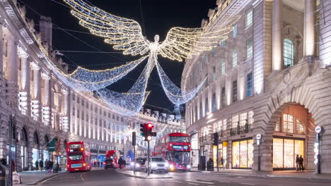 Luz-De-Navidad-De-Regent-Street-En-Londres,-Reino-Unido