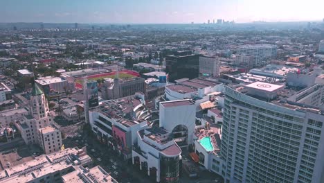 Loews-Hotel---Drone-Flight-Above-Ovation-Hollywood---Sunny-California-Afternoon