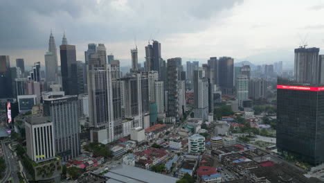 Central-Kuala-Lumpur-South-To-North-Tracking-In-On-A-Cloudy-Evening