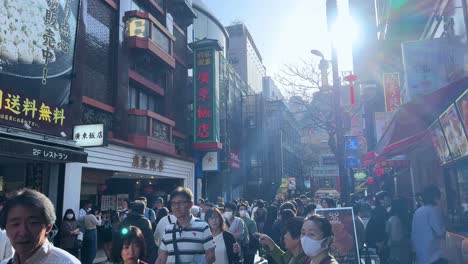 Aktivitäten-Der-Menschen-In-Der-Stadt-Yokohama,-Präfektur-Kanagawa,-Japan