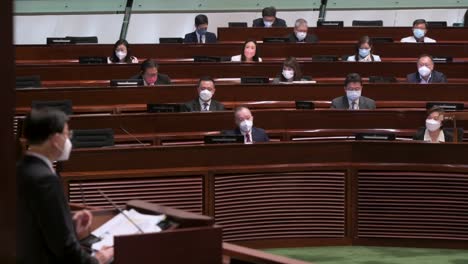 John-Lee-Ka-chiu-,-Hong-Kong's-chief-executive,-delivers-the-annual-policy-address-at-the-Legislative-Council-building-main-chamber