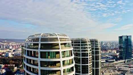 Aerial-panoramic-view-of-Bratislava-city-on-beautiful-sunny-day