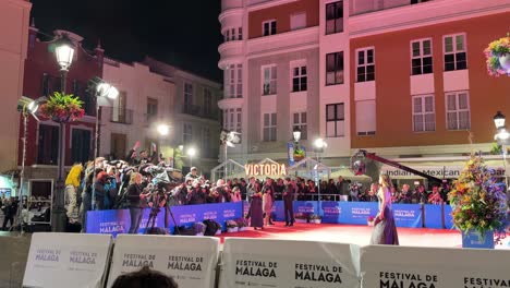 Festival-De-Cine-En-Málaga-Famosa-Celebridad-Española-En-El-Punto-De-Mira-España
