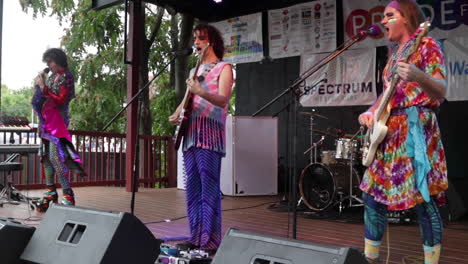 Glam-rockers-"The-Blam-Blams"--Perform-at-MidMo-PrideFest