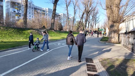 Park-pedestrian-street-in-Chisinau-Republic-of-Moldova-during-the-day-time