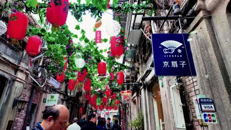 Stroll-through-the-quaint-alleys-of-the-French-Concession-in-Shanghai,-a-journey-into-its-serene-and-historic-charm