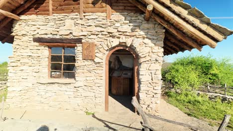 Quaint-stone-built-timber-roof-rural-tourist-Information-office