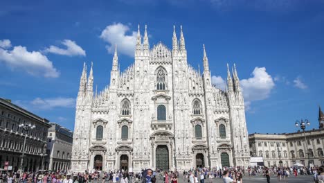 Catedral-De-Milán,-Italia,-Uso-Editorial