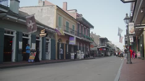 French-Quarter-Empty-Bourbon-Street-Wide-Establishing-Shot