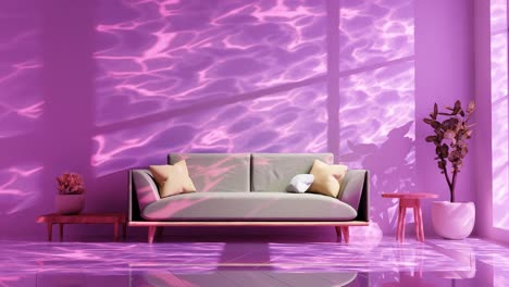 Modern-apartment-living-room-shadows-clouds-on-the-wall-moved-by-gently-summer-wind-breezeArchitecture-interior-design-concept-purple-red-light-3d-rendering-animatio-of