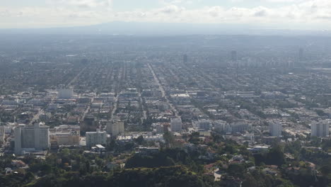Aerial-View-Of-City-Of-Los-Angeles-In-Smog