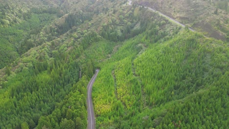 Observe-from-above-as-the-beauty-and-landscapes-of-Portugal's-Azores-region-are-revealed,-embodying-the-essence-of-exploration-and-discovery