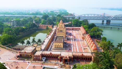 Aerial-view-of-Dakshineswar-Kali-Temple