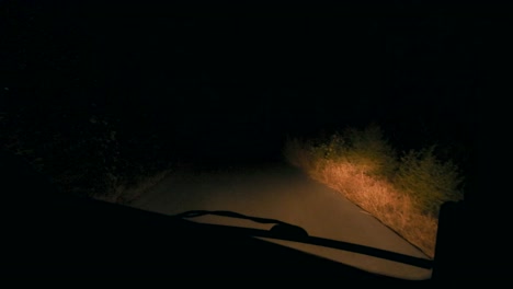 POV-shot-at-night-from-inside-a-moving-vehicle