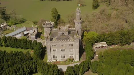 Aerial-dolly-of-Charleville-Castle