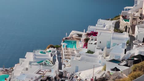 Santorini-Stadt-Auf-Der-Griechischen-Insel