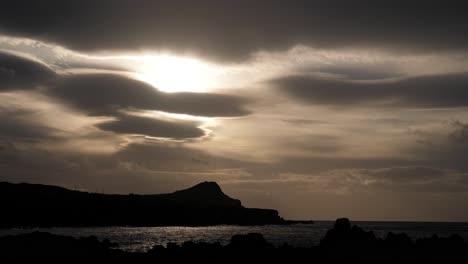 Nostalgic-Sunset-Golden-Hour-in-Terceira-Island,-Azores
