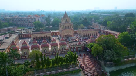 Vista-Aérea-Del-Templo-Dakshineswar-Kali