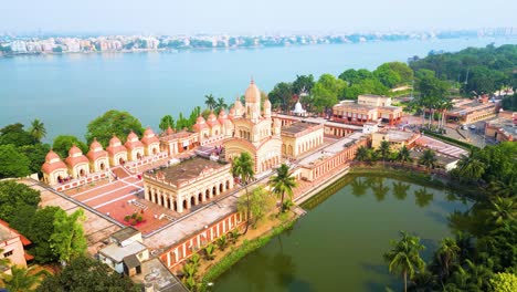 Vista-Aérea-Del-Templo-Dakshineswar-Kali