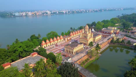 Aerial-view-of-Dakshineswar-Kali-Temple