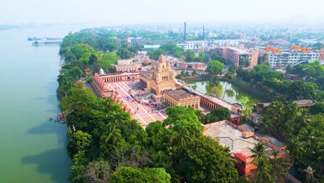 Aerial-view-of-Dakshineswar-Kali-Temple