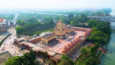 Vista-Aérea-Del-Templo-Dakshineswar-Kali