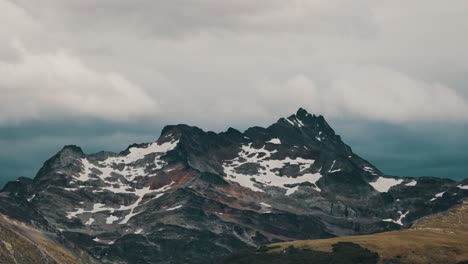 Rugged-Mountain-Hike-Over-Laguna-Esmeralda-In-Ushuaia,-Tierra-de-Fuego-In-Argentina-Patagonia