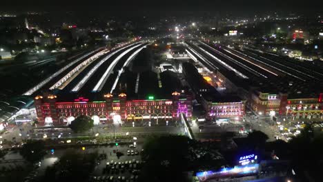 Aerial-view-of-Howrah-railway-station-Day-and-Night