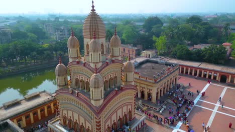 Vista-Aérea-Del-Templo-Dakshineswar-Kali