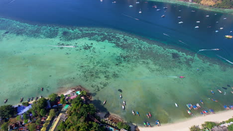 Drone-revealing-Phi-Phi-bay-from-Tonsai-village