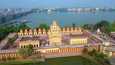 Vista-Aérea-Del-Templo-Dakshineswar-Kali