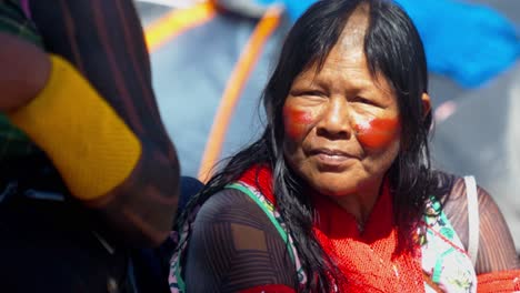 Elderly-Indigenous-Amazonian-Woman-with-Traditional-Facial-Paint