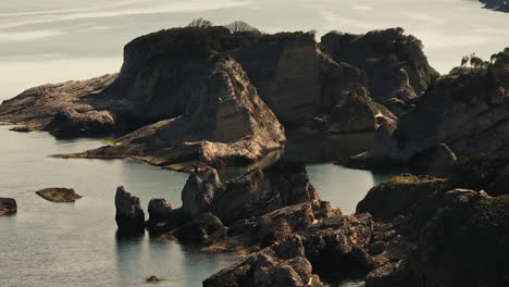 Toma-Aérea-Del-Video-Del-Mar-Negro