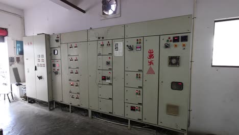 pov-shot-The-man-electric-power-plant-of-the-factory-is-visible