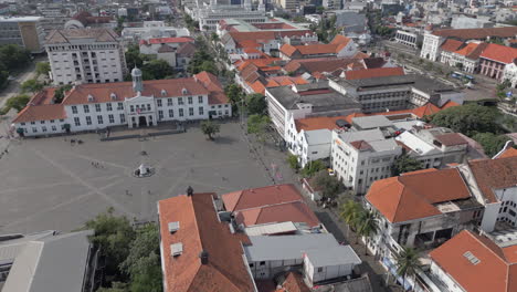 Terracotta-Rooftops-Of-Historic-Dutch-Buildings-In-Old-Indonesian-Port-Town-Batavia