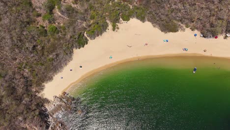 Organo-Bay-in-Huatulco-National-Park,-Oaxaca-Mexico