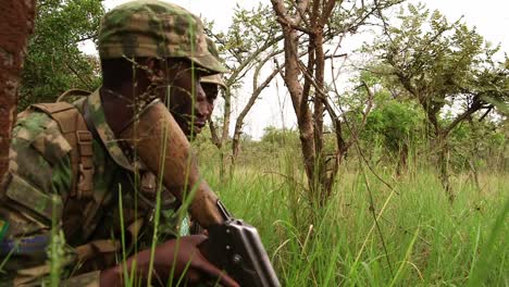 Two-Park-rangers-talking-on-patrol