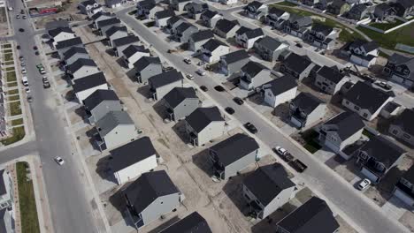 Real-Estate-Houses-Development-in-Lehi,-Utah-County---Aerial-Drone-Landscape