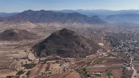 Central-Valleys-of-Oaxaca,-Mexico-from-a-drone