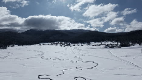 Bosque,-Nieve,-Ciudad,-árbol,-En-Turquía